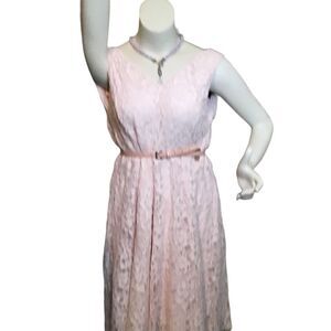 Lane Bryant soft pink dress